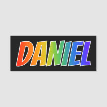 Vorname "DANIEL": Spaß-Regenbogen-Farbton