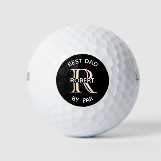 Vorname des benutzerdefinierten dreistufigen Monog Golfball (Vorderseite)