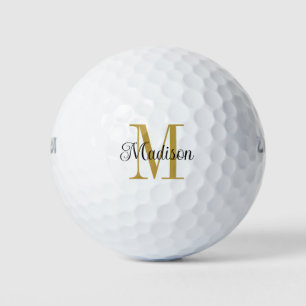 Vorname des benutzerdefinierten Gold Monogram-Mono Golfball