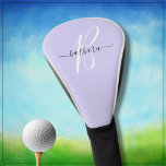 Vorname des eleganten Lila Monogrammes * Golf Headcover<br><div class="desc">Einzigartig und charmant - Lavendel / lila mit Monogramm und ihrem Namen - geschmackvoll gemacht. Das ist ein tolles Geschenk für alle Golfliebhaber - Spaß / attraktiv / einzigartig. Personalisieren Sie es mit Ihren Initialen/Monogramm - bereit zum Betrieb des Platzes - mit dem Kopf-Cover des Golfplatzes. Wenn Sie Fragen zum...</div>