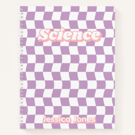 Vorname des Vortrags des Pastell-Lila Weißkarton Notizbuch