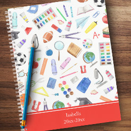 Vorname für personalisierte Schullieferungen Notizbuch