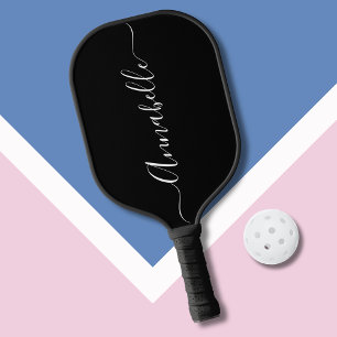 Vorname für Schwarz und Weiß Pickleball Schläger