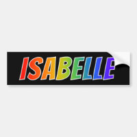 Vorname "ISABELLE": Spaß-Regenbogen-Farbton