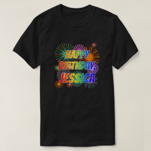 Vorname "JESSICA", Spaß "GLÜCKLICHER BIRTHTAG" T-Shirt