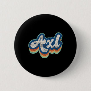 Vorname Junge im Vintage-Stil 70er 80er Personalis Button