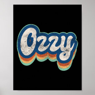 Vorname Junge Vintage-Stil 70er 80er Personalisier Poster