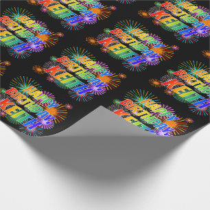 Vorname "KEITH", Fun "HAPPY BIRTHDAY" Geschenkpapier