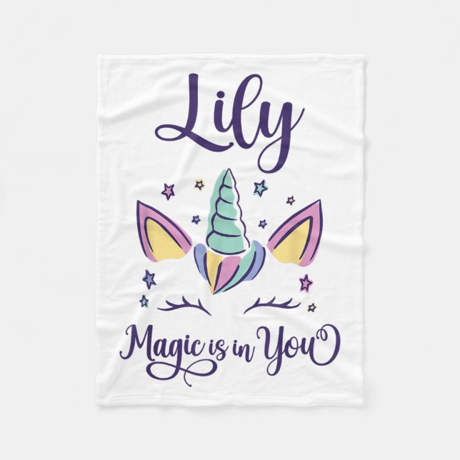 Vorname Lily D Lily  Fleecedecke (Vorderseite)