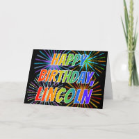 Vorname "LINCOLN" Spaß "GLÜCKLICHER GEBURTSTAG"