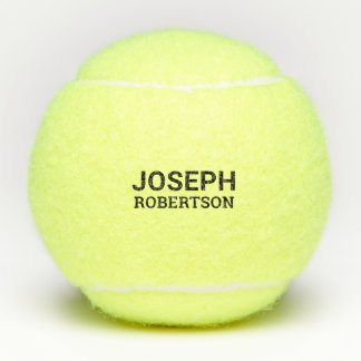 Vorname Modernes Monogramm Personalisiert Tennisbälle