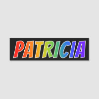 Vorname "PATRICIA": Spaß-Regenbogen-Farbton