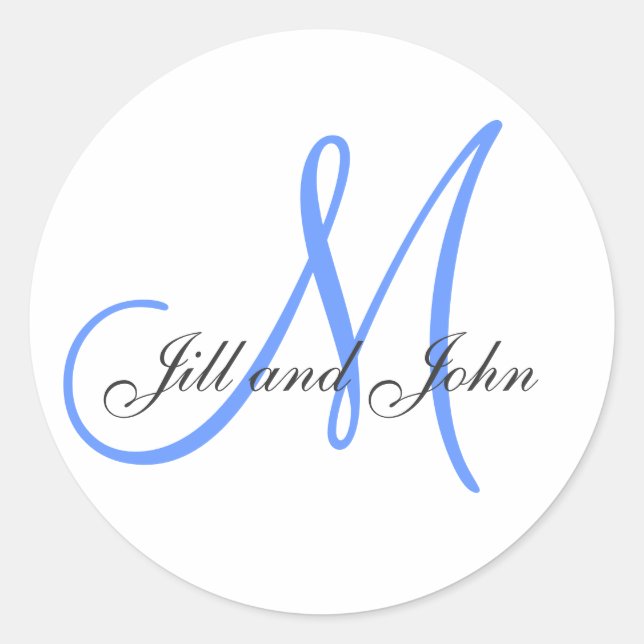 Vorname plus Blauer Aufkleber mit Vornamen (Vorderseite)