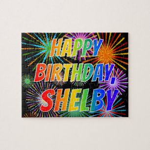Vorname "SHELBY", Fun "HAPPY BIRTHDAY" Puzzle