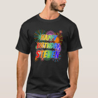 Vorname "STEVEN", Fun "HAPPY BIRTHDAY"