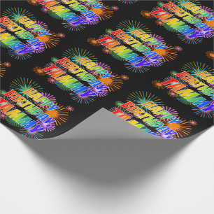 Vorname "TAMMY", Fun "HAPPY BIRTHDAY" Geschenkpapier