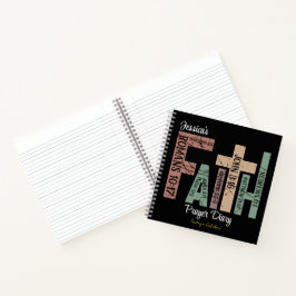 Vorname | Typografie der Niedlichen bunten Bibelve Notizbuch