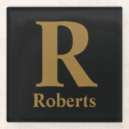 Vorname/Vorname/Familienname des benutzerdefiniert Glasuntersetzer