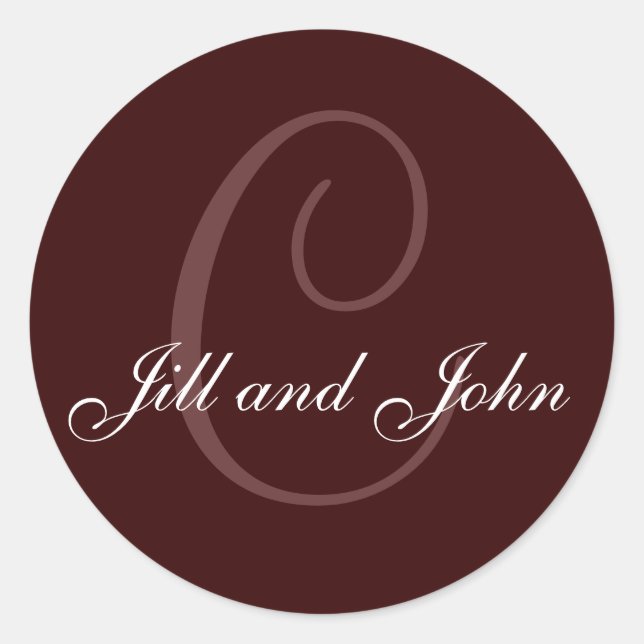 Vorname, Vorname Schokoladenaufkleber Runder Aufkleber (Vorderseite)