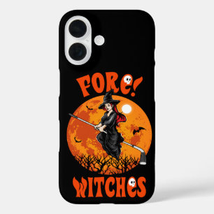 Vorne! Hexen Golf Stock Hexe Reit Halloween iPhone 16 Hülle