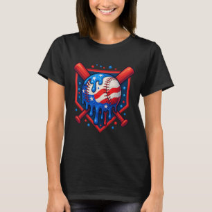 (vorne und hinten) Baseball-Tropfen-Eiscreme 4. JU T-Shirt