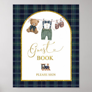 Vornehm ein kleines Herren Gästebuch Party Schild