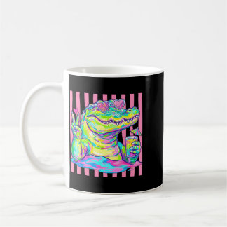 Vornehme Alligator-Herz-Sonnenbrille Ed Ästhetik S Kaffeetasse