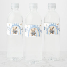  Vornehme Bären-Overall-Jungen-Gelegenheit Baby Sh Wasserflaschenetikett