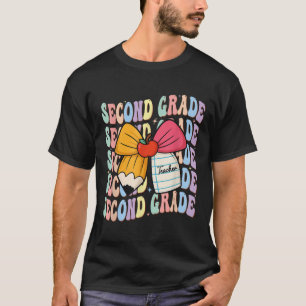 Vornehme Bleistift Kokette Schleife Zurück zur Sch T-Shirt