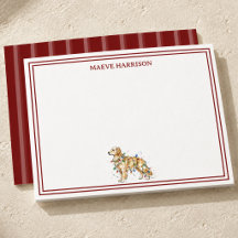 Vornehme burgunderrote Streifen-Weihnachts-Golden-