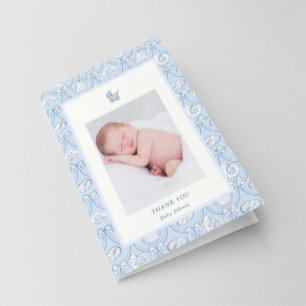 Vornehme Coquette Küsten-Baby-Dankeskarten