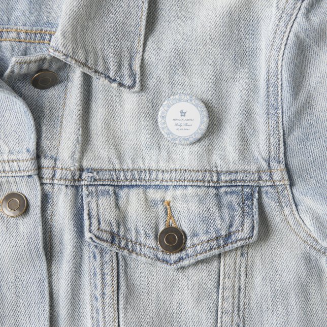Vornehme Coquette-Küsten-Baby-Party Button (Beispiel)