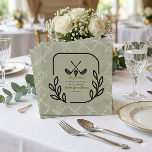 Vornehme Country Club Golf Baby Shower Papier Serv Serviette
