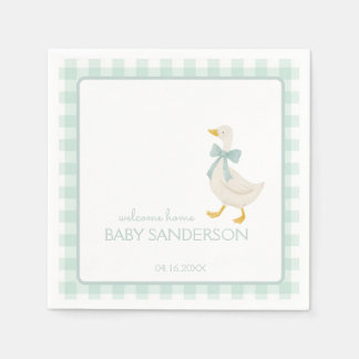 Vornehme Gans Baby Shower Servietten