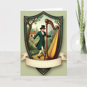 Vornehme Melodie Grüne Kleid Karte
