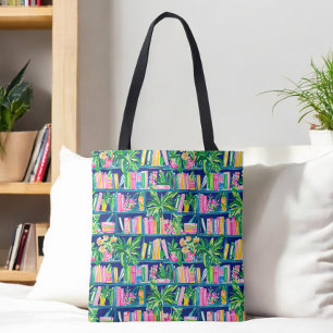 =Vornehme Navy Bücherregal-Tasche / Bücher & Grünp