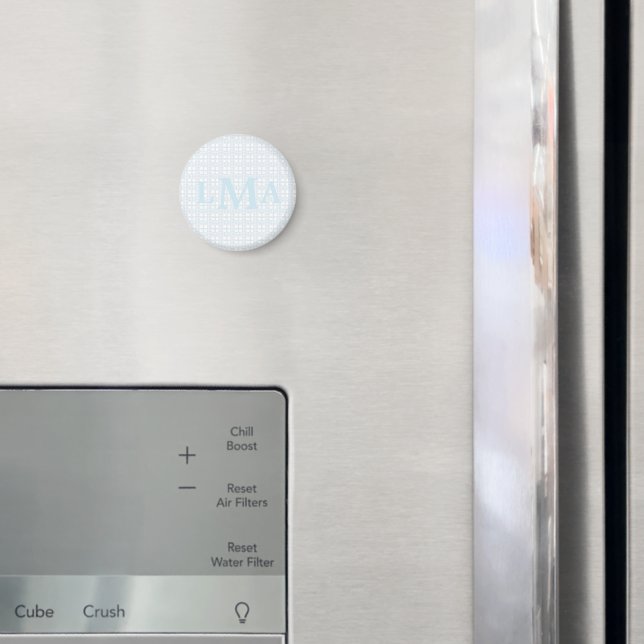Vornehme südliche Gingham-Monogramm-Abschlussfeier Magnet (In Situ (Kühlschrank))