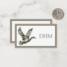 Vornehme Tarnung Stockenten-Monogramm