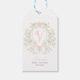 Vornehme Wappen-Baby-Shower-Einladung Geschenkanhänger