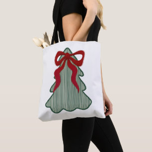 Vornehme Weihnachtsbaum-Rote-Schleife-Handgemalt-C