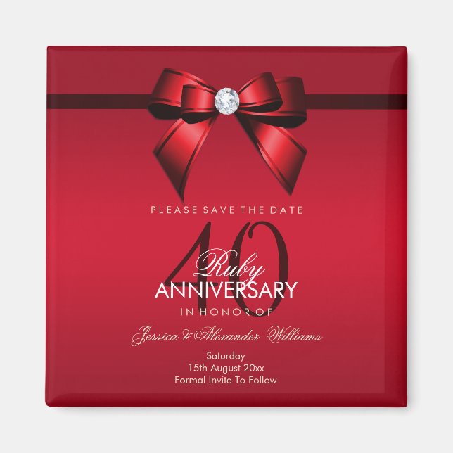 Vornehmer Edelstein-Bogen u. Hochzeitstag des Magnet (Vorne)