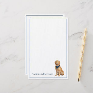 Vornehmer Golden Retriever Personalisiert Briefpapier