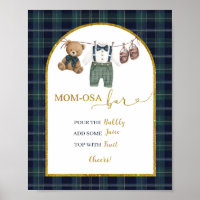 Vornehmer kleiner Gentleman Baby Shower Mimosa Pos