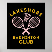 Vornehmer Lakeshore Badminton Club Süße Grafik