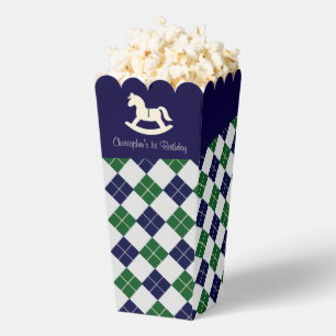 Vornehmer Schaukelpferd-Argyle zum 1. Geburtstag Geschenkschachtel