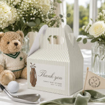 Vornehmer Teddybär Golf Baby Shower Neu im Club