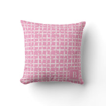 Vornehmes Bambus – Rosa Küstenmonogramm 