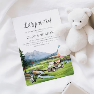 Vornehmes Golf-Baby-Babyparty Einladung