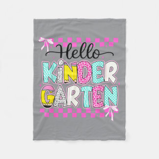 Vornehmes Hallo Kindergarten Zurück zur Schule Coq Fleecedecke