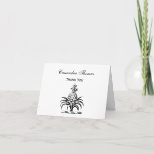 Vornehmes Heraldisch Pineapple-Wappen Wappenschild Dankeskarte